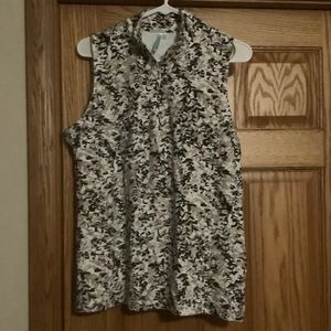 Preowned Beach Time By LuLu B Size XL Sleeveless Quarter Zip